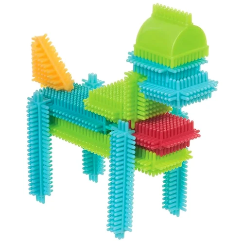 Конструктор Battat Lite серії Battat Lite Bristle Blocks - Будівельник, 56 дет. (BT3070Z) фото 4