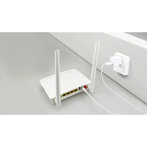 Кабель Кабель питания для роутера USB Cable to DC 5.5 0.8m 9v/12v White: Длина 0.8 м
