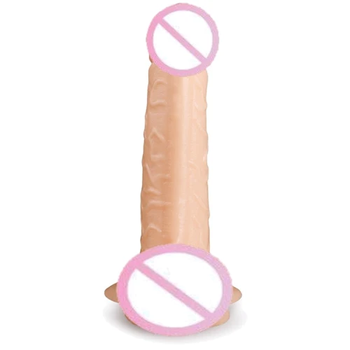 Фаллоимитатор с мошонкой и присоской Brazzers, 16х4 см