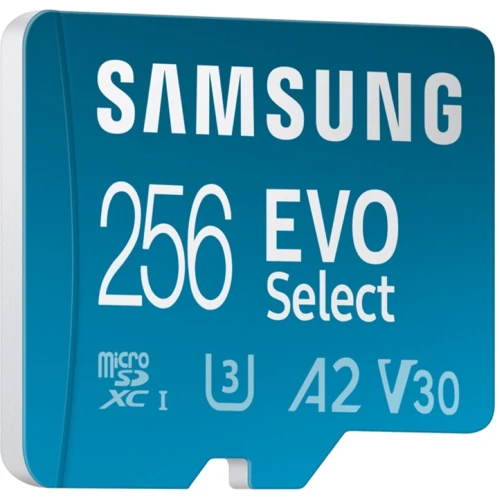 Карта пам'яті Samsung 256GB microSDXC EVO Select Class 10 UHS-I EVO Select 2024 + adapter (MB-ME256SA/AM)