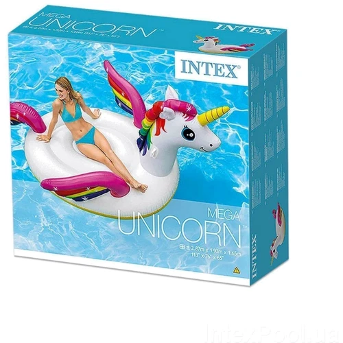 Надувний пліт для катання Intex 57281 Єдиноріг, 287 х 193 х 165 см фото 5