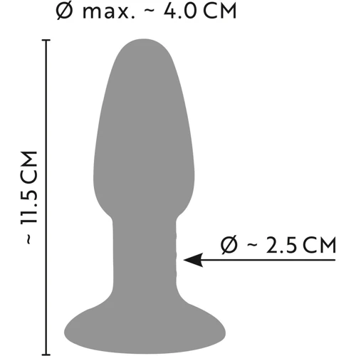 Анальная пробка Anos Tricolour Butt Plug With Suction Cup