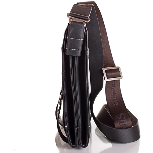 Чоловіча сумка планшет Bonis чорна (SHIXS8476-black): Тип ручки Плечовий ремінь, Без ручки