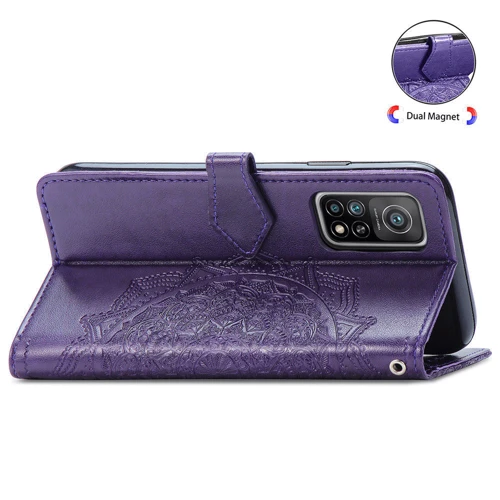 Аксессуар для смартфона Mobile Case Book Cover Art Leather Violet for Xiaomi Mi 10T / Mi 10T Pro: Цвет фиолетовый