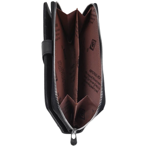Женский кошелек Horse Imperial черный (K11090-1-black): Формат кошелька Вертикальный