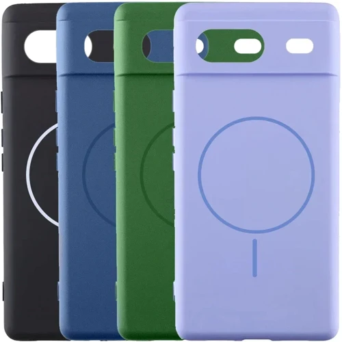 Чехол для телефонов Lakshmi Case Silicone Cover Full Camera MagFit Navy Blue for Google Pixel 7: Цвет синий