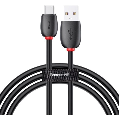 Кабель Baseus USB Cable to USB-C Purple Ring 5A 40W 1m Black (CATZS-01)