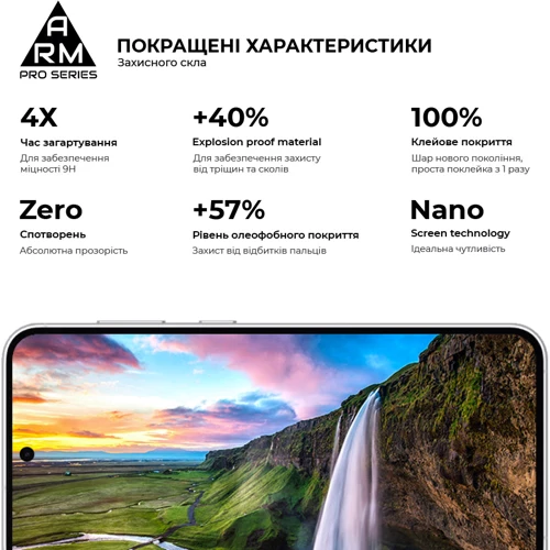 Аксессуар для смартфона ArmorStandart Tempered Glass Pro Black for Samsung A546 Galaxy A54 5G / S711 Galaxy S23 FE (ARM69576) фото 6