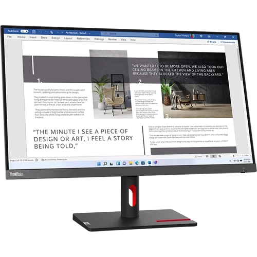 Монитор Lenovo S27i-30 (63DFKAT4UA): Покрытие экрана антибликовое