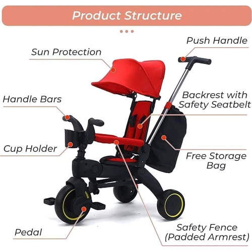 Беговел Maraton Tri-cycle 4in1 PA66 green Зеленый