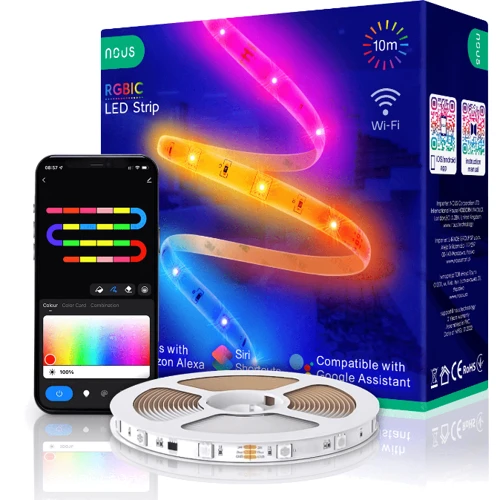 Умная светодиодная лента Nous F5 10м RGBIC