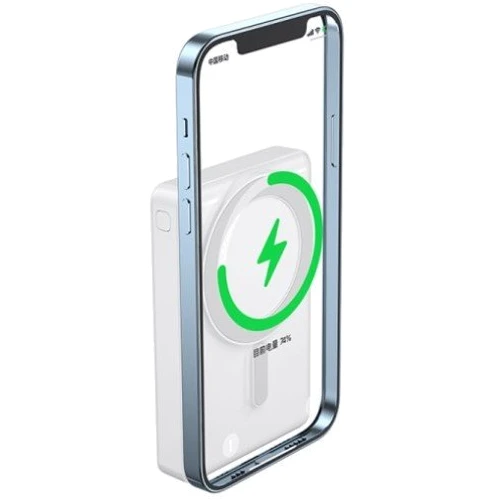 Внешний аккумулятор WIWU Power Bank 10000mAh Magnetic Wireless 15W White (JC-20) фото 9