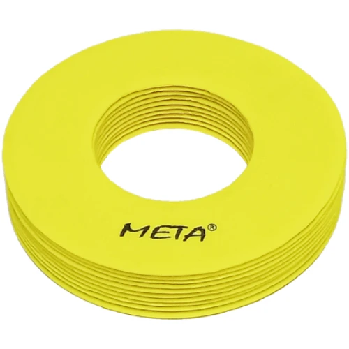 Набір плоских фішок з отворами Meta Flat Marker with hole Set Of 10 жовтий Уні 19 см (2102005004)