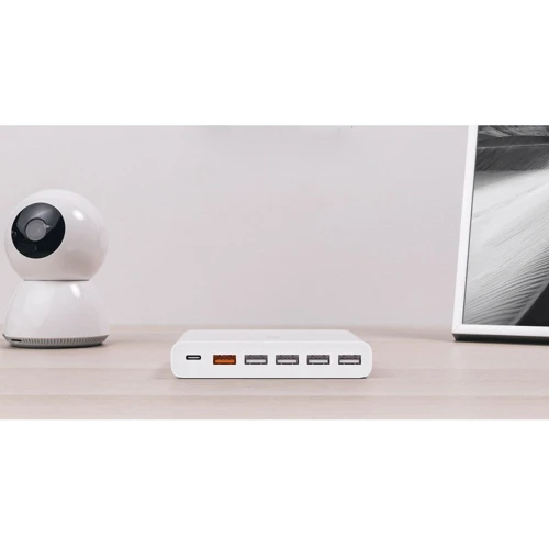 Зарядний пристрій Xiaomi USB Wall Charger Quick Charge 5xUSB+USB-C Mi 3A White (CDQ06ZM): Кабель в комплекті Відсутнє