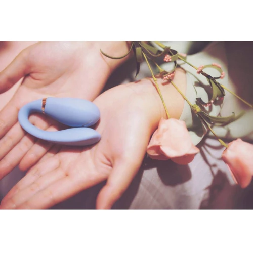 Вібратор ZALO FANFAN для пар блакитний