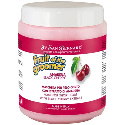 Маска Iv San Bernard Black Cherry для короткой шерсти с протеинами шелка и черной вишней 1 л (1173 NMASAM1000)