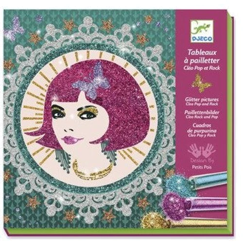 Художній комплект Djeco малювання блискітками Клео Поп і Рок (DJ09504): Виробник Djeco