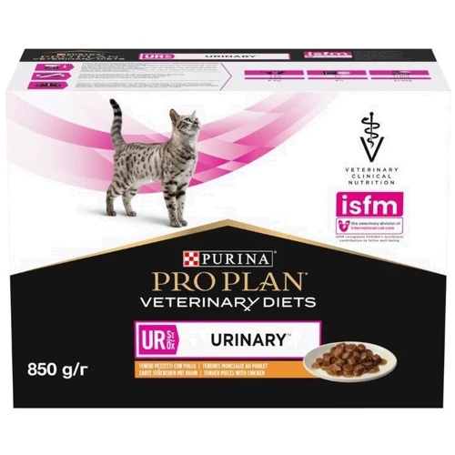 Влажный корм для котов Pro Plan Veterinary Diets UR Мочекаменная болезнь с курицей в подливе 10х85 г (8445290093592): Тип Влажный корм