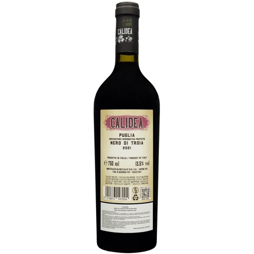 Вино Calidea Nero Di Troia Puglia IGP 2021 красное сухое 0.75 л (FSH_8019873147004): Страна производитель Италия