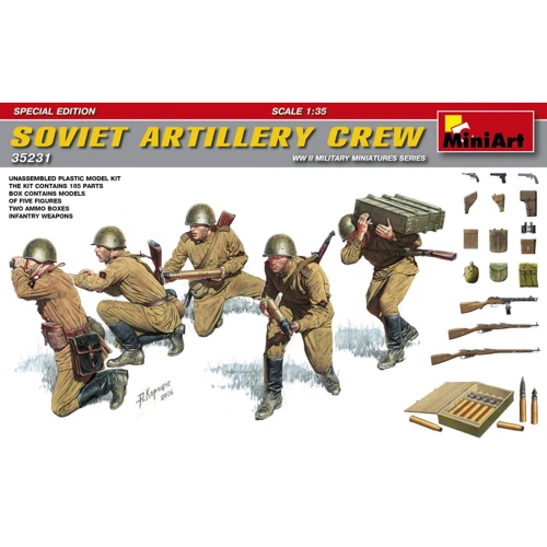 Сборная модель MiniArt Советские артиллеристы (MA35231)