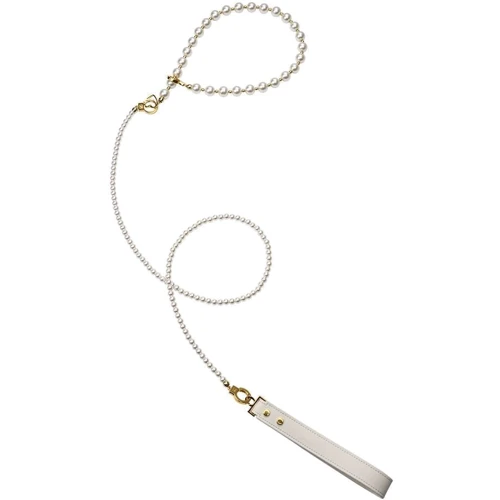Жемчужный ошейник с поводком и наручниками LOCKINK Pearl Bondage & Restraint Set