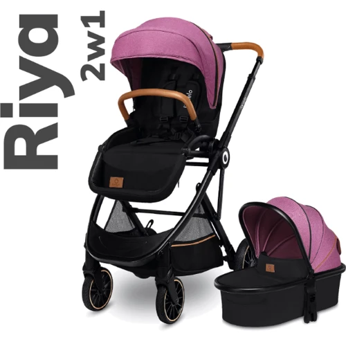 Коляска 2 в 1 Lionelo Riya Violet: Материал колес полиуретан