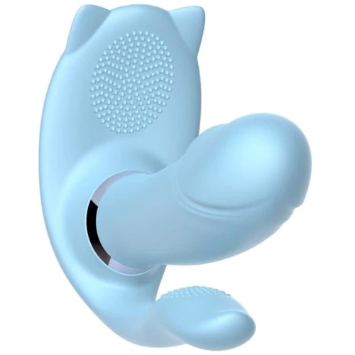 Анально-вагинально-клиторальный вибратор BOSS Cat Tirple