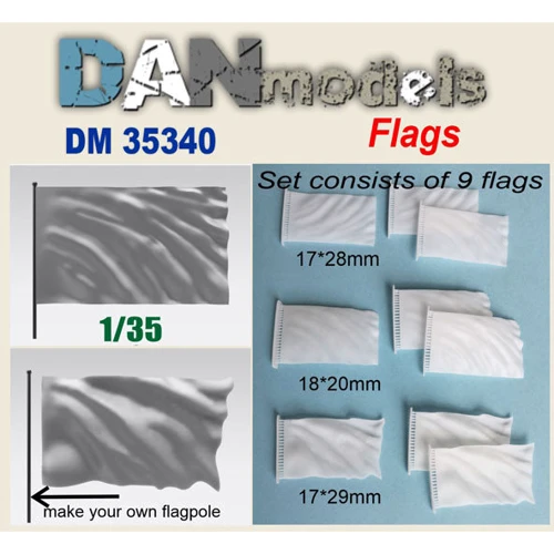 Набор деталировки DAN models флаг 9 шт. (DAN35340)