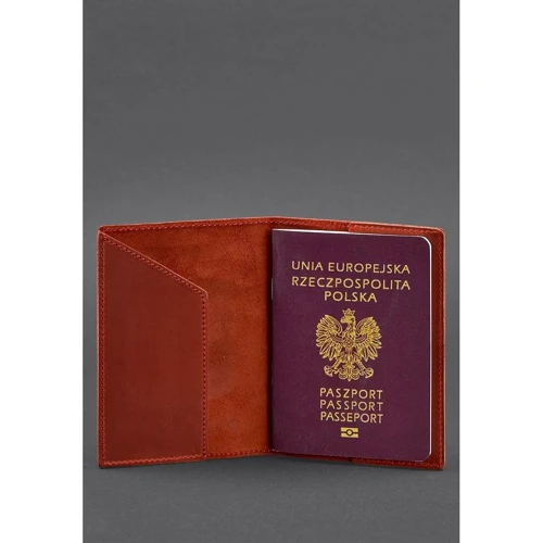 Обложка для паспорта с польским гербом BlankNote коралловая (BN-OP-PL-coral): Страна производитель Украина
