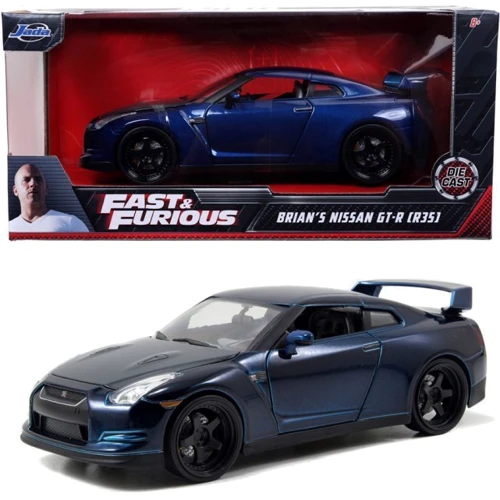 Машина металева Jada Форсаж Nissan GT-R 2009 Синя 1:24 (253203008) фото 5