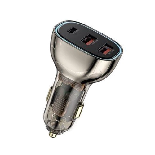 Зарядное устройство WIWU Car Charger 2xUSB+USB-C Geek Wi-QC013 90W Black: Особенности Быстрая зарядка