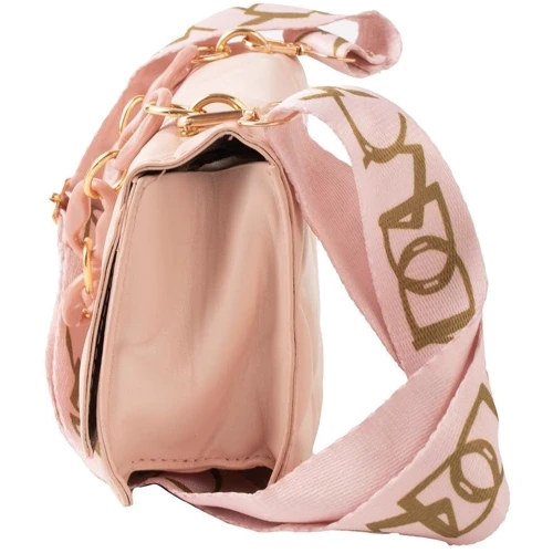 Жіноча сумка крос боді Valiria Fashion рожева (5DETAA39202-pink): Тип ручки На цепочке, Без ручки, Плечевой ремень, С широким ремнем, Со съемным ремнем