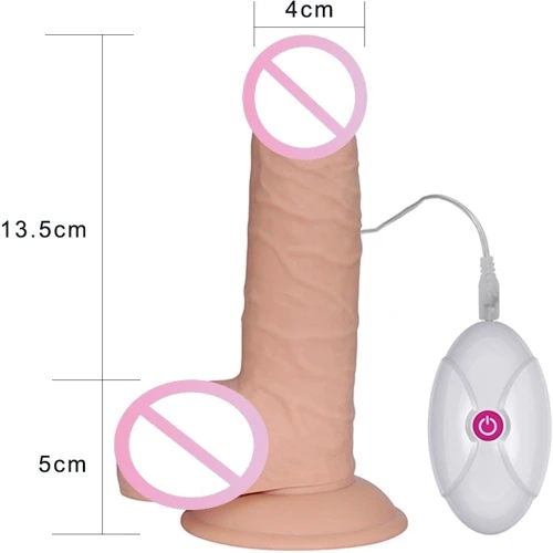 Вибратор LoveToy The Ultra Soft Dude Vibrating Flesh 7.5"