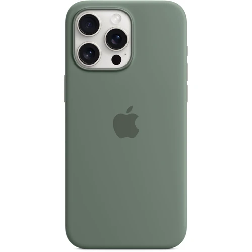 Чехол для iPhone Apple iPhone 15 Pro Max Silicone Case with MagSafe - Cypress (MT1X3ZM/A)