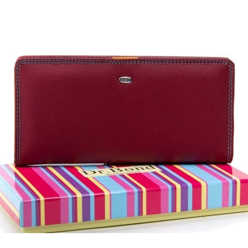 Женский кошелек Dr. Bond Rainbow бордовый (WRN-22 bordo)