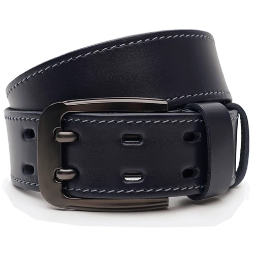 Чоловічий ремінь Borsa Leather синій (V1115FX26-navy)