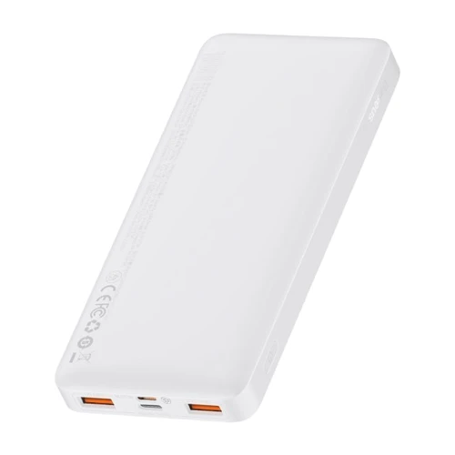 Зовнішній акумулятор Baseus Power Bank 10000mAh Bipow Display 20W White (PPDML-L02): Вбудований кабель немає