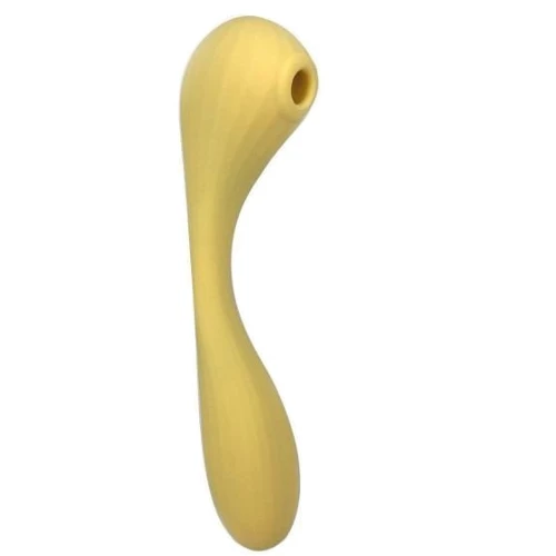 Вакуумный вагинально-клиторальный стимулятор Magic Motion Bobi Yellow, управление со смартфона