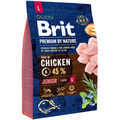 Сухой корм Brit Premium Dog Junior L для щенков крупных пород 3 кг (8595602526420)