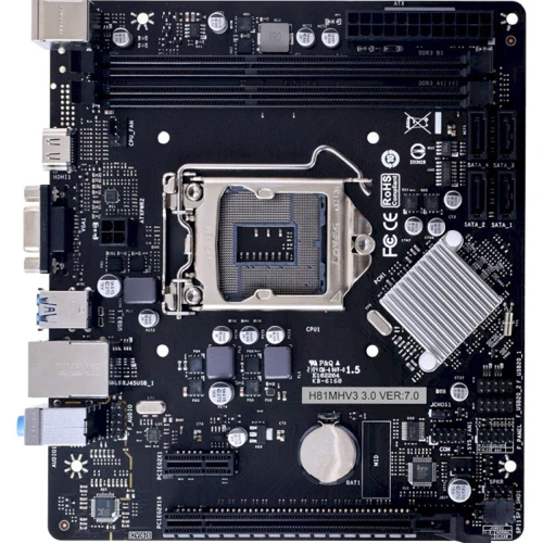 Biostar H81MHV3 3.0: Оперативна пам'ять 2xDDR3 1600 МГц, до 16 ГБ