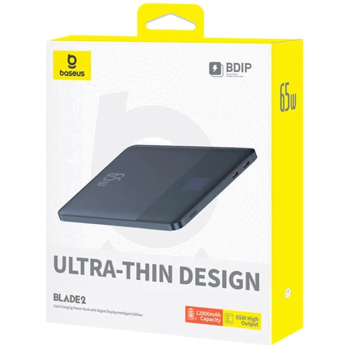 Внешний аккумулятор Baseus Power Bank 12000mAh Blade2 Intelligent Edition 65W Mariana Blue (P10063801323-00)