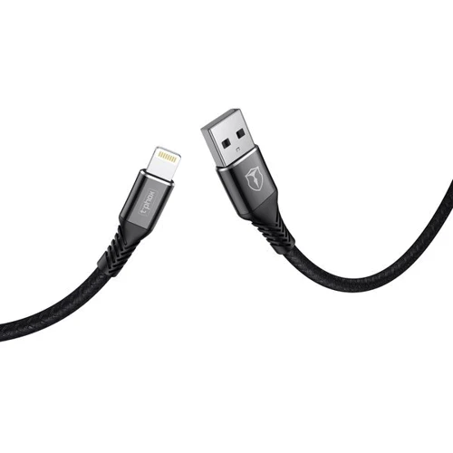 Кабель T-PHOX USB Cable to Lightning Jagger 1m Black (T-L814 black): Довжина 1 м