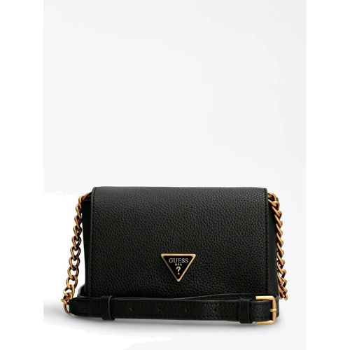 Женская сумка кросс боди Guess Downtown Chic Mini Xbody Flap черная (HWVB8385780-BLA)