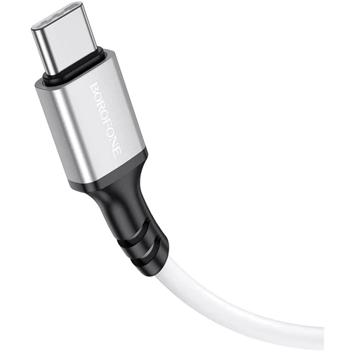 Кабель Borofone USB-C to USB-C Famous PD 60W 1m White (BX83)