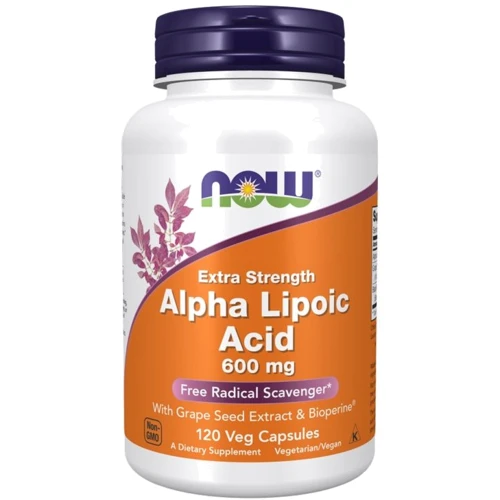 

Now Foods Alpha Lipoic Acid 600mg - 120 Veg Capsules