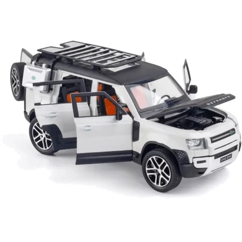 Машинка металлическая Land Rover Defender 1:24 3 цвета свет, звук (2404): Тип Готовая модель