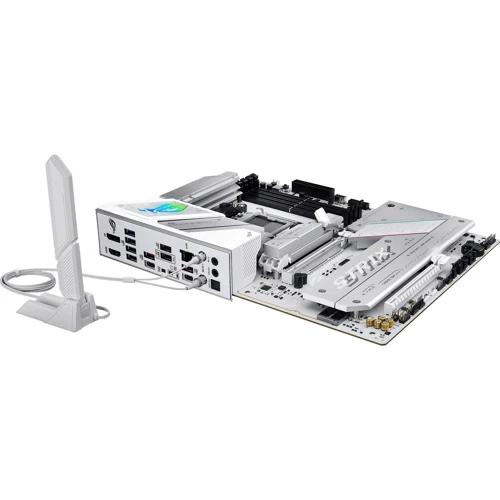 ASUS ROG STRIX B850-A GAMING WIFI UA: Дополнительно Поддержка RAID, Адаптер Wi-Fi, Поддержка UEFI, Радиатор на VRM