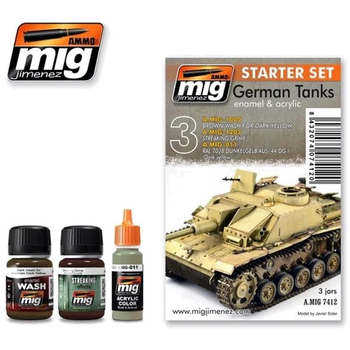 Набір забруднення MIG (AMMO) A-MIG-7412: Німецькі танки A-MIG-7412