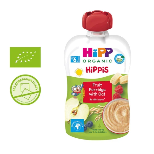 Пюре HIPP фруктова каша вівсяна 100 г (1223919)