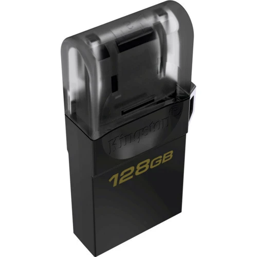 USB-флешка Kingston 128GB DataTraveler MicroDuo USB 3.2/microUSB Black/Silver (DTDUO3G2/128GB): Объем памяти 128 GB